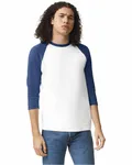 Unisex CVC Raglan T-Shirt WHT