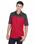 Polo homme Balance Colorblock Performance Piqu CORE365 CLASSC ROUGE