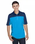 Polo homme Balance Colorblock Performance Piqu CORE365 ELC BLU
