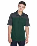 Polo homme Balance Colorblock Performance Piqu CORE365 Forêt