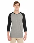 Jerzees Adulte TRI-BLEND baseball raglan Oxford (en anglais)