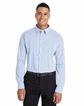 Devon & Jones CrownLux Performance Men's Micro Windowpane Shirt FRENCH BLUE