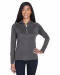 CORE365 Ladies' Kinetic Performance Quarter-Zip Carbon