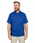 Harriton Men's Tall Flash IL Colorblock Kurzarmhemd TR ROYAL