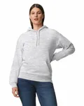 Gildan Adult Softstyle Fleece Pullover Felpa con cappuccio Grigio cenere