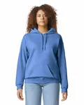 Gildan Adult Softstyle Fleece Pullover Felpa con cappuccio Blu Carolina