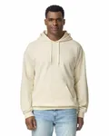 Gildan Adult Softstyle Fleece Pullover Felpa con cappuccio Bianco sporco