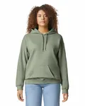 Gildan Adult Softstyle Fleece Pullover Felpa con cappuccio Salvia