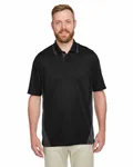 Harriton Men's Tall Flash Snag Protection Plus IL Colorblock Polo BLACK