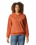 Gildan Adult Softstyle Fleece Pullover Felpa con cappuccio T Arancione