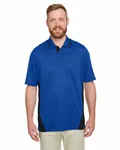 Harriton Men's Tall Flash Snag Protection Plus IL Colorblock Polo TR ROYAL