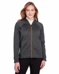 North End Ladies Flux 2.0 Full-Zip Jacket BLK HTH