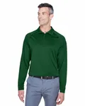 Harriton Herren Advantage Snag Protection Plus Langarm-Polo für taktische Zwecke Dunkelgrün