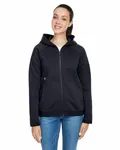 Under Armour Ladies' Hustle Full-Zip Hooded Sweatshirt BLACK