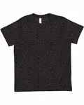 Youth Fine Jersey T-Shirt Black Leopard