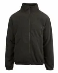 Polar-Fleece-Jacke für Männer mit durchgehendem Reißverschluss Heather Charcoal