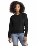 Sweat-shirt Laguna Sueded pour dames NOIR