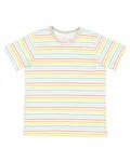 Youth Fine Jersey T-Shirt Rainbow Stripe