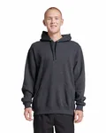 Sweatshirt unisexe Eco™ Premium Blend Fleece Pullover à capuche Encre noire Heathr