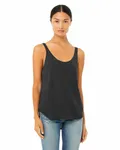 Ladies' Flowy Side Slit Tank DARK GREY HEATHR