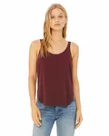 Ladies' Flowy Side Slit Tank Maroon