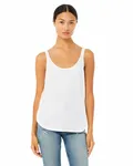 Ladies' Flowy Side Slit Tank WHITE