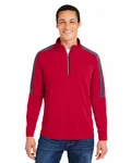 Men's Market Snag Protect Mesh Colorblock Quarter-Zip CLASSC RED