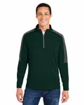 Men's Market Snag Protect Mesh Colorblock Quarter-Zip Forest