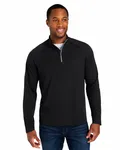 Origin Performance Pique Quarter-Zip für Männer SCHWARZ