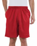 Pantaloncino adulto in rete con tasche Scarlatto