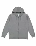 Felpa unisex con cappuccio a zip intera Erica di granito