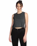 Ladies' Festival Cropped Tank Holzkohle