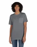 Unisex Garment-Dyed T-Shirt with Pocket Concrete