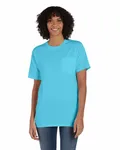 Unisex Garment-Dyed T-Shirt with Pocket Freshwater