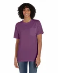Unisex Garment-Dyed T-Shirt with Pocket Purple Plm Raisn