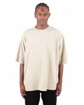 Adult Garment-Dyed Drop-Shoulder T-Shirt Cream