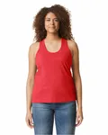 Débardeur à dos nu Softstyle CVC pour dames Brume rouge