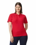 Ladies' Softstyle Double Pique Polo RED