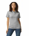 Ladies' Softstyle Double Pique Polo Rs Sport Grey