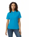 Ladies' Softstyle Double Pique Polo Sapphire