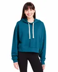 Damen-Sweatshirt mit Kapuze und Übergröße im Vintage-Look MOROKANISCH BLAU