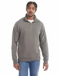 Unisex-Sweatshirt mit Viertel-Reißverschluss KONKRET GRAU