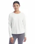 Maglietta a maniche lunghe Cutout da donna BIANCO