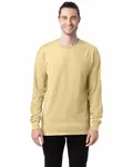 Langärmeliges Unisex-T-Shirt mit Garment-Dyed-Verfahren SOMMERSPROSS YLW