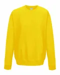 Adult Midweight College Crewneck Sweatshirt Sun Yellow