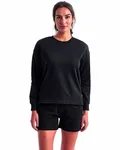 Sweat-shirt Billie à glissière latérale pour dames NOIR