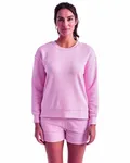 Sweat-shirt Billie à glissière latérale pour dames Rose clair