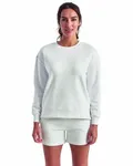 Sweat-shirt Billie à glissière latérale pour dames BLANC