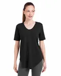 Maglietta lunga da donna NERO