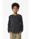 Jugend 170 g Heavyweight Long Sleeve T-Shirt Dunkelgrau